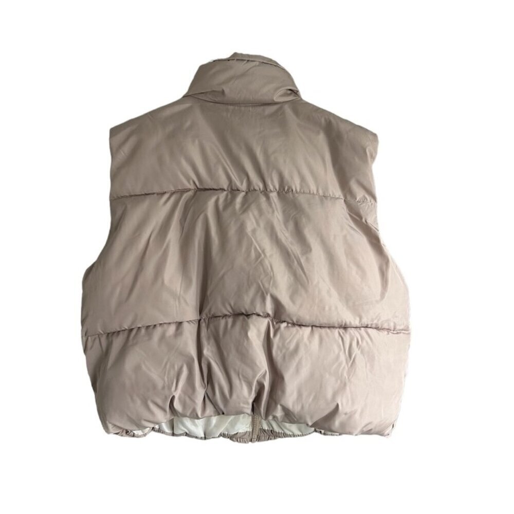 STREETWEAR SOCIETY Neutral Beige Puffer Vest US XL - Picture 4 of 6